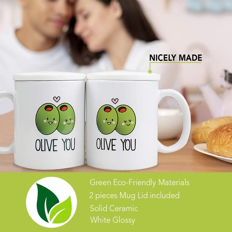 PRINT SUPREMACY 2 Pieces Reusable Mug Lids for Ceramic Mugs, 11 Ounce White Ceramic Cup Lid, Drink Cover for Outdoors, Cup Cover to Keep Warm, Fits Mug with Outside Diameter 3.25 Inch, Best for Hot and Cold Beverage - Image 5
